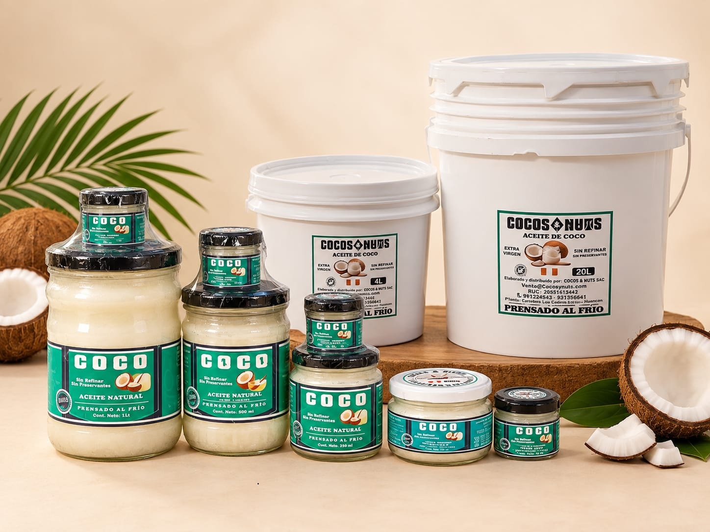 Aceite de coco 100 % puro